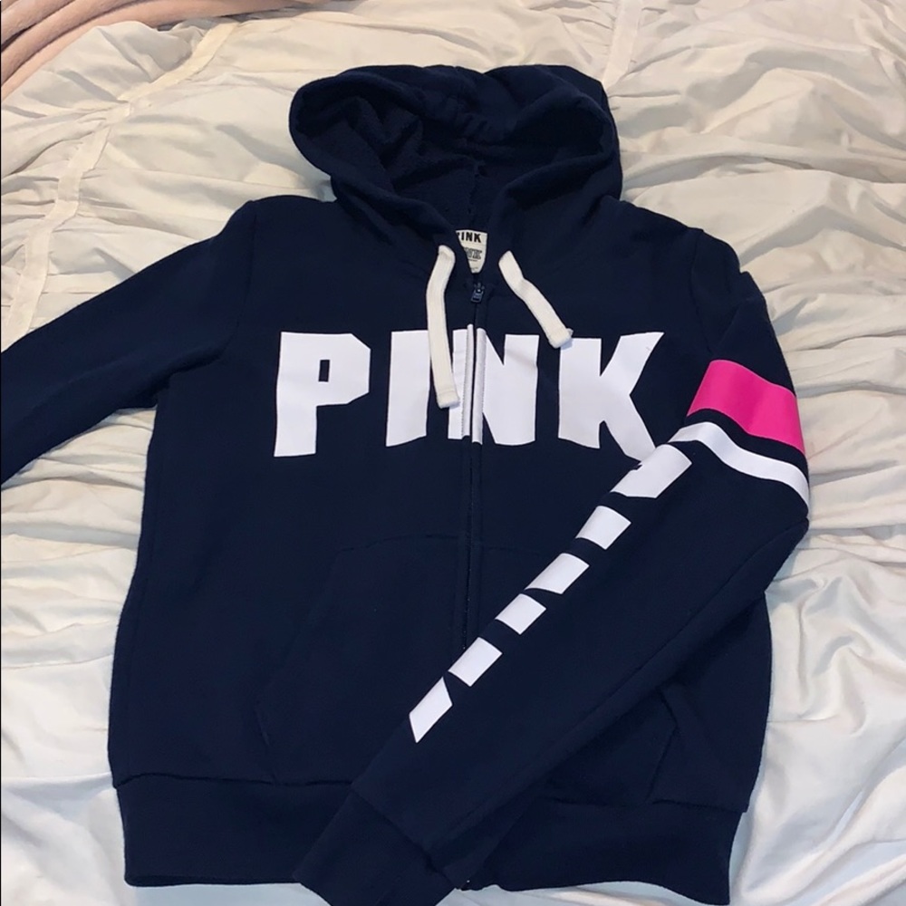 victoria’s secret pink navy hoodie